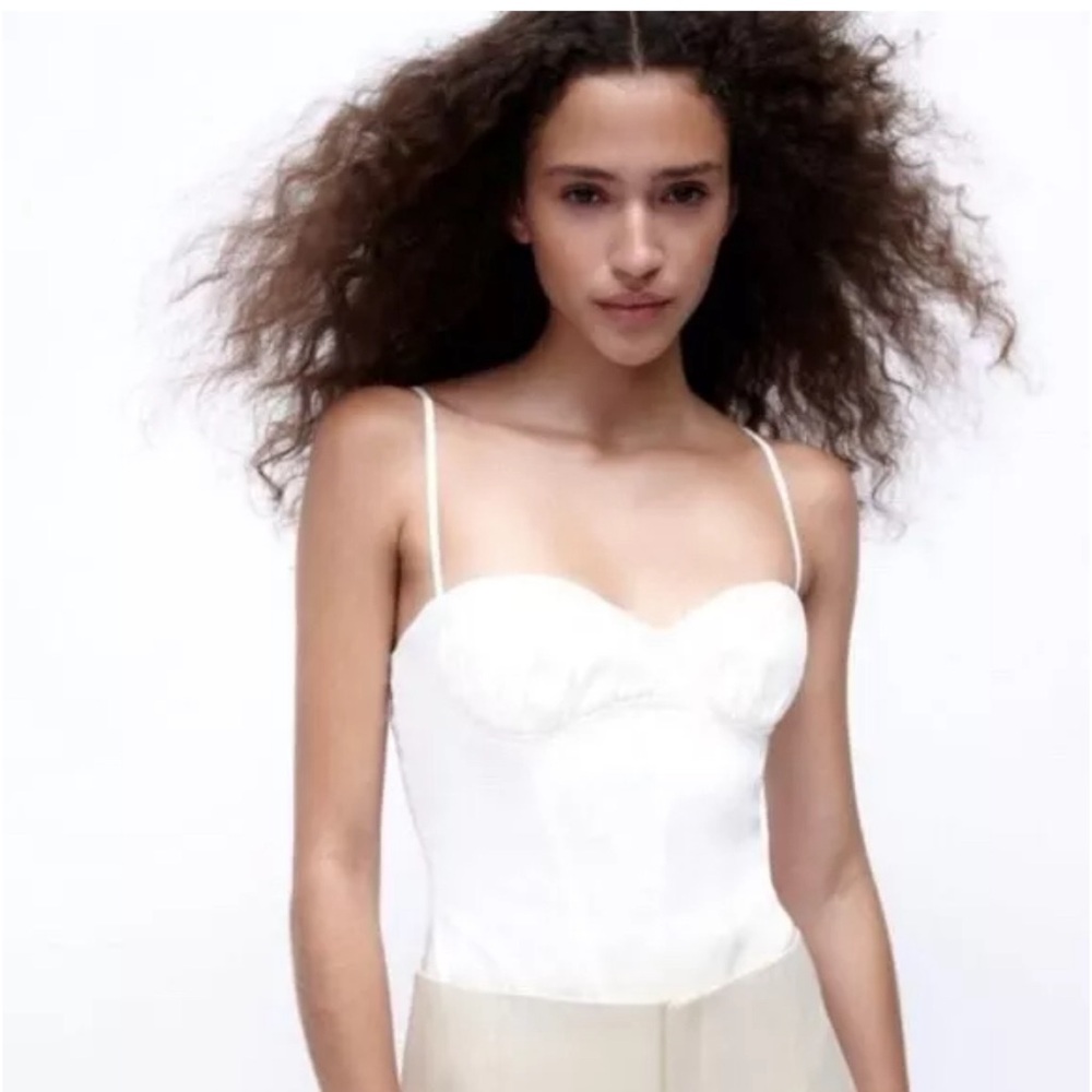 Zara white bodysuit